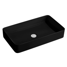 Beitz & Walz AqvaCeramica Aufsatzbecken "SlimRim" 605 x 350 mm mattschwarz