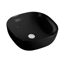 Beitz & Walz AqvaCeramica Aufsatzbecken "SlimRim" 420 x 420 mm mattschwarz
