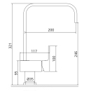 Beitz & Walz AQVADESIGN Spültisch-Ehm. Hebel...