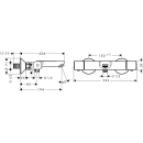 hansgrohe Ecostat Universal Wannenthermostat Aufputz