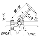 Schlösser Armaturen FREISTROMVENTIL, MUFFENANSCHL....
