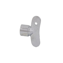 Schlösser Armaturen STECKSCHLUESSEL DN15, 1/2" VIERKANT 6 MM, VERNICKELT