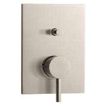 Herzbach DESIGN iX Wannenbatterie Farbset Blende eckig Edelstahl
