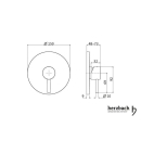Herzbach DESIGN iX Brausebatterie Farbset Blende rund...