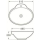 Beitz & Walz AqvaCeramica Aufsatzwaschtisch oval 610 x 495 mm weiß