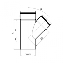 PoloPlast POLO KAL XS Abzweig DN 110/90, 45 Grad