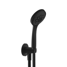 Herzbach LIVING SPA Wannenset ABG Halter 70 rund HB 100mm Multi 1500mm Schwarz matt