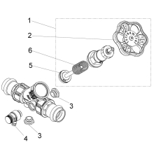 Schlösser Armaturen KFR-VENTIL, PRESSANSCHLUSS IG M.ENTL, N.ST.SP, DN20, PRESS22, DVGW