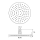 Beitz & Walz AQVADESIGN Kopfbrause 200 mm rund, chrom