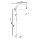 Beitz & Walz AQVASHOWER Standbrausegarnitur-Set