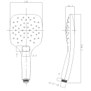 Beitz & Walz AQUVASHOWER Handbrause 3-strahlig...
