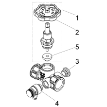 Schlösser Armaturen DURCHGANGSVENTIL, MUFFENANSCHL. M.ENTL, STEIG.SPINDEL, DN15, IG1/2"
