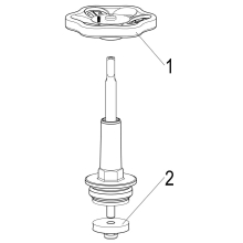 Schlösser Armaturen FETTKAMMER-OT F. SCHRAEGSITZV. STEIG.SP, DN25, 1", MESSING, EPDM