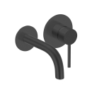 Herzbach DEEP BLACK Waschtisch-Wandbatterie Farbset 160mm...