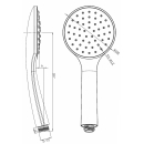 Beitz & Walz AQVABASIC III Handbrause 1-strahlig chrom