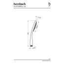 Herzbach LIVING SPA Handbrause 100mm Multifunktion...