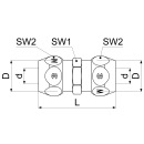 Schlösser Armaturen DOPPEL-QUETSCHVERSCHRAUBUNG DN8,...