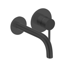 Herzbach DEEP BLACK Waschtisch-Wandbatterie Farbset 210mm Schwarz matt