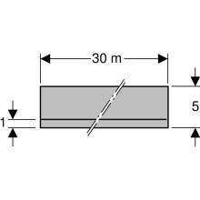 Geberit GIS Trennstreifen, 30 x 0,05 Meter Rolle