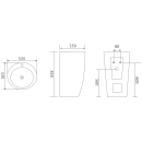 Beitz & Walz AqvaDesign Standwaschtisch rund -...