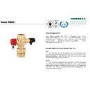 Caleffi 5580 Kappenventil für...