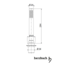 Herzbach DESIGN iX Schlauchbrausegarnitur rund Edelstahl