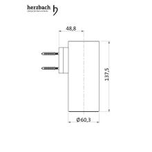 Herzbach LIVING Zahnbürstenhalter Schwarz matt