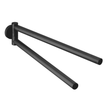 Herzbach LIVING Handtuchhalter 340mm zweiteilig Schwarz matt