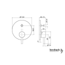 Herzbach DESIGN iX Wannenbatterie Farbset Blende rund...
