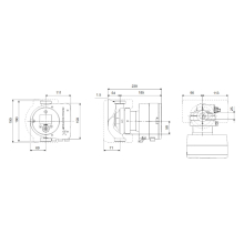 Grundfos Heizungsumwälzpumpe MAGNA3 32-60, Rp 1 1/4", 180 mm