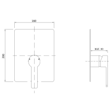 Beitz & Walz AQVAFLOW Fertigmontageset Brause für C-Box
