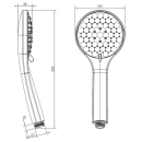Beitz & Walz AQVAPLUS Handbrause 5-strahlig chrom