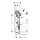 Geberit GIS WC-Element mit Omega UP-Spülkasten, Bauhöhe 870 mm
