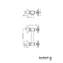Herzbach ANAIS Brausebatterie Aufputz Bronze