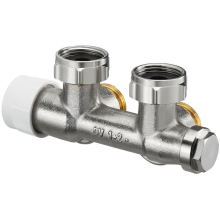 Oventrop Multiblock T Eckform Ein-/Zweirohr 1/2" IG x 3/4" AG