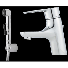 Mora CERA B5 Sanette Waschtisch Einhebelmischer mit Handbrause, Ablaufgarnitur Chrom