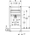 Geberit Duofix Waschtisch-Element 820 - 980 mm, für Einlocharmatur, Bauhöhe 980/820 mm