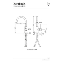 Herzbach DEEP BLACK Einhebel-Waschtisch-Armatur SLIM M-SIZE