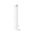 PoloPlast POLO KAL XS Rohr DN 75, 1000mm