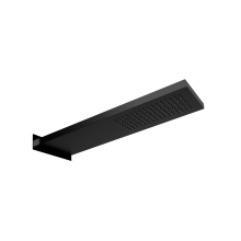 Herzbach LIVING SPA Wand-Regenbrause 537x165mm Schwarz matt