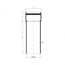 PoloPlast POLO KAL XS Rohr DN 110, 250mm