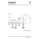 Herzbach DEEP vieloch Wannenarmatur für Fliesen-...