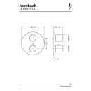 Herzbach LIVING Thermostat-Farbset 2 Verbraucher rund...