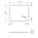 Schröder Rechteck Duschwanne Flat Corner E 120x100x3 cm