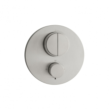 Herzbach LIVING PUSH Thermostat-Farbset 2 Verbraucher rund rund Edelstahl