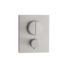 Herzbach LIVING PUSH Thermostat-Farbset 2 Verbraucher eckig rund Edelstahl