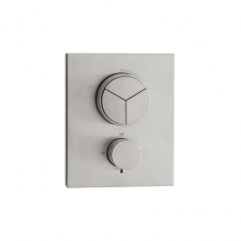 Herzbach LIVING PUSH Thermostat-Farbset 3 Verbraucher eckig rund Edelstahl