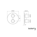 Herzbach LIVING Thermostat-Farbset 3 Verbraucher rund...
