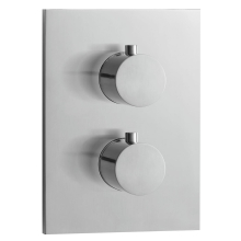 Herzbach LIVING Thermostat-Farbset 1 Verbraucher eckig rund Edelstahl