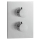 Herzbach LIVING Thermostat-Farbset 3 Verbraucher eckig rund Edelstahl